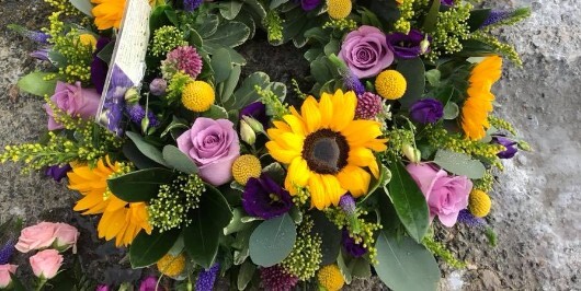 Sunflower wreath